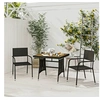 Image de 3-delige Tuinset poly rattan zwart3120086