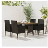 Image de 5-delige Tuinset poly rattan zwart3120099