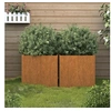 Image de Jardinières 2 pcs 32x30x29 cm acier corten