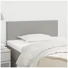 Image de Tête de lit Gris clair 80x5x78 88 cm Tissu