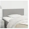 Image de Tête de lit Gris clair 90x5x78 88 cm Tissu