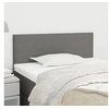 Image de Tête de lit Gris foncé 90x5x78 88 cm Tissu