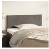 Image de Tête de lit Gris foncé 90x5x78 88 cm Velours