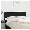 Image de Hoofdborden 2 st 72x5x78/88 cm stof zwart345786