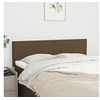 Image de Hoofdborden 2 st 72x5x78/88 cm stof donkerbruin345787