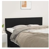 Image de Têtes de lit 2 pcs Noir 72x5x78 88 cm Similicuir