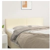 Image de Têtes de lit 2 pcs Crème 72x5x78/88 cm Similicuir