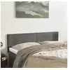 Image de Hoofdborden 2 st 72x5x78/88 cm fluweel donkergrijs345799