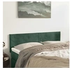 Image de Hoofdborden 2 st 72x5x78/88 cm fluweel donkergroen345801