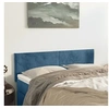 Image de Hoofdborden 2 st 72x5x78/88 cm fluweel donkerblauw345802