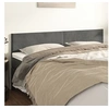 Image de Hoofdborden 2 st 80x5x78/88 cm fluweel donkergrijs345819