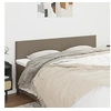 Image de 2 x Têtes de Lit Meubles de Chambre à Coucher Accessoires de Lit Simple Têtes de Cadre de Lit Intérieur Taupe 90x5x78/88 cm Tissu 345828