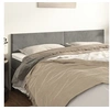 Image de Hoofdborden 2 st 90x5x78/88 cm fluweel lichtgrijs345838