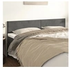 Image de Hoofdborden 2 st 90x5x78/88 cm fluweel donkergrijs345839