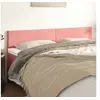 Image de Hoofdborden 2 st 90x5x78/88 cm fluweel roze345843