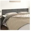 Image de Hoofdborden 2 st 100x5x78/88 cm fluweel donkergrijs345859