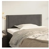 Image de Hoofdbord 90x5x78/88 cm fluweel donkergrijs345899