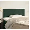 Image de Hoofdbord 100x5x78/88 cm fluweel donkergroen345921