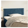 Image de Hoofdbord 100x5x78/88 cm fluweel donkerblauw345922