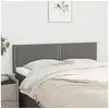 Image de Hoofdborden 2 st 72x5x78/88 cm stof donkergrijs345925
