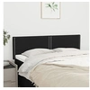 Image de Hoofdborden 2 st 72x5x78/88 cm stof zwart345926