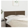 Image de Hoofdborden 2 st 72x5x78/88 cm stof donkerbruin345927