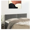 Image de Hoofdborden 2 st 72x5x78/88 cm fluweel donkergrijs345939