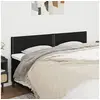 Image de Hoofdborden 2 st 90x5x78/88 cm stof zwart345966
