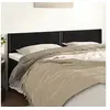 Image de Hoofdborden 2 st 90x5x78/88 cm fluweel zwart345980