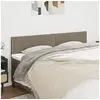 Image de Hoofdborden 2 st 100x5x78/88 cm stof taupe345988