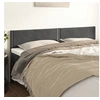 Image de Hoofdborden 2 st 100x5x78/88 cm fluweel donkergrijs345999