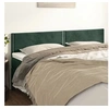 Image de Hoofdborden 2 st 100x5x78/88 cm fluweel donkergroen346001