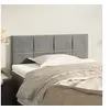 Image de Hoofdbord 80x5x78/88 cm fluweel lichtgrijs346012