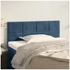 Image de Hoofdbord 80x5x78/88 cm fluweel donkerblauw346016