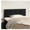 Image de Hoofdbord 90x5x78/88 cm fluweel zwart346028