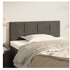 Image de Hoofdbord 100x5x78/88 cm fluweel donkergrijs346041