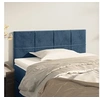 Image de Hoofdbord 100x5x78/88 cm fluweel donkerblauw346044