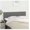Image de Têtes de lit 2 pcs Gris foncé 72x5x78 88 cm Tissu