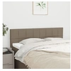 Image de Hoofdborden 2 st 72x5x78/88 cm stof taupe346050