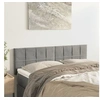 Image de Hoofdborden 2 st 72x5x78/88 cm fluweel lichtgrijs346054