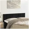 Image de Hoofdborden 2 st 72x5x78/88 cm fluweel zwart346056