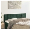 Image de Têtes de lit 2 pcs Vert foncé 72x5x78 88 cm Velours