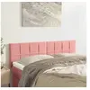 Image de Hoofdborden 2 st 72x5x78/88 cm fluweel roze346059