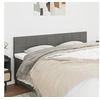 Image de Hoofdborden 2 st 80x5x78/88 cm stof donkergrijs346061