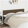 Image de Hoofdborden 2 st 80x5x78/88 cm stof donkerbruin346063