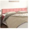 Image de Hoofdborden 2 st 80x5x78/88 cm fluweel roze346073