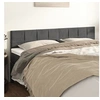 Image de Hoofdborden 2 st 90x5x78/88 cm fluweel donkergrijs346083