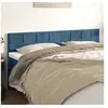 Image de Hoofdborden 2 st 90x5x78/88 cm fluweel donkerblauw346086