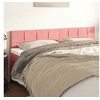 Image de Hoofdborden 2 st 90x5x78/88 cm fluweel roze346087