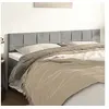 Image de Hoofdborden 2 st 100 x 5 x 78/88 cm fluweel lichtgrijs346096